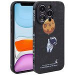 Custodia per cellulare con bordo dritto in silicone modello astronauta, For iPhone 12 Pro Max, For iPhone 11, For iPhone 11 Pro