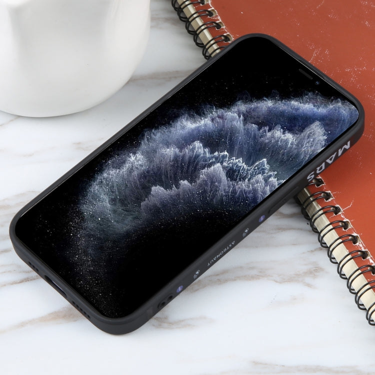 Custodia per cellulare con bordo dritto in silicone modello astronauta, For iPhone 11 Pro Max, For iPhone X / XS, For iPhone XS Max