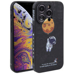 Custodia per cellulare con bordo dritto in silicone modello astronauta, For iPhone 11 Pro Max, For iPhone X / XS, For iPhone XS Max