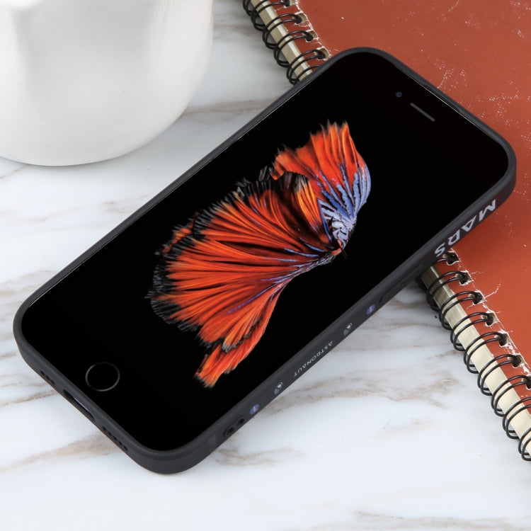 Custodia per cellulare con bordo dritto in silicone modello astronauta, For iPhone 6 / 6s, For iPhone 6 Plus / 6s Plus