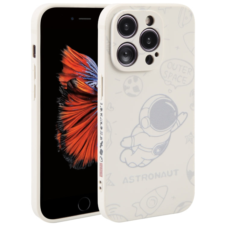 Custodia per cellulare con bordo dritto in silicone modello astronauta, For iPhone 6 / 6s, For iPhone 6 Plus / 6s Plus
