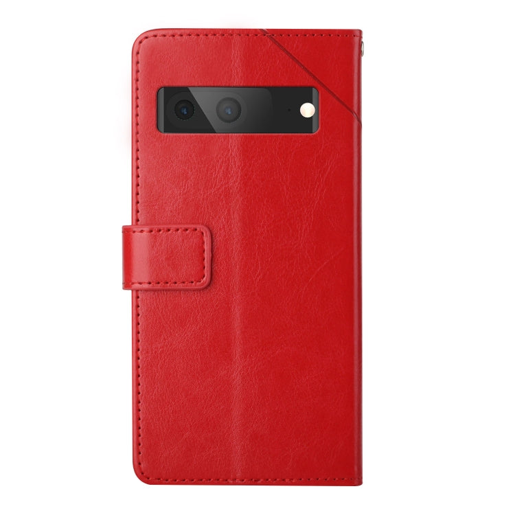 HT01 Cassa del telefono di cuoio di vibrazione del modello a forma di Y, For Google Pixel 7A, For Samsung Galaxy M14 5G
