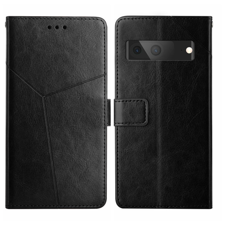 HT01 Cassa del telefono di cuoio di vibrazione del modello a forma di Y, For Google Pixel 7A, For Samsung Galaxy M14 5G