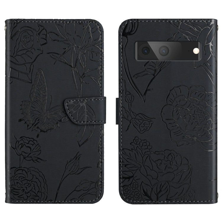 Custodia per cellulare in pelle goffrata con peonia a farfalla, For Google Pixel 7A, For Samsung Galaxy M14 5G