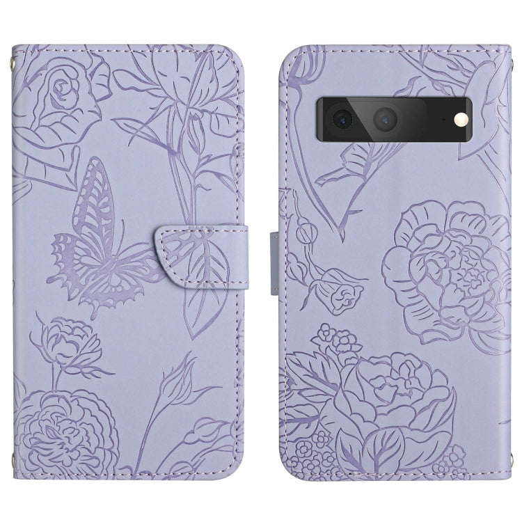 Custodia per cellulare in pelle goffrata con peonia a farfalla, For Google Pixel 7A, For Samsung Galaxy M14 5G