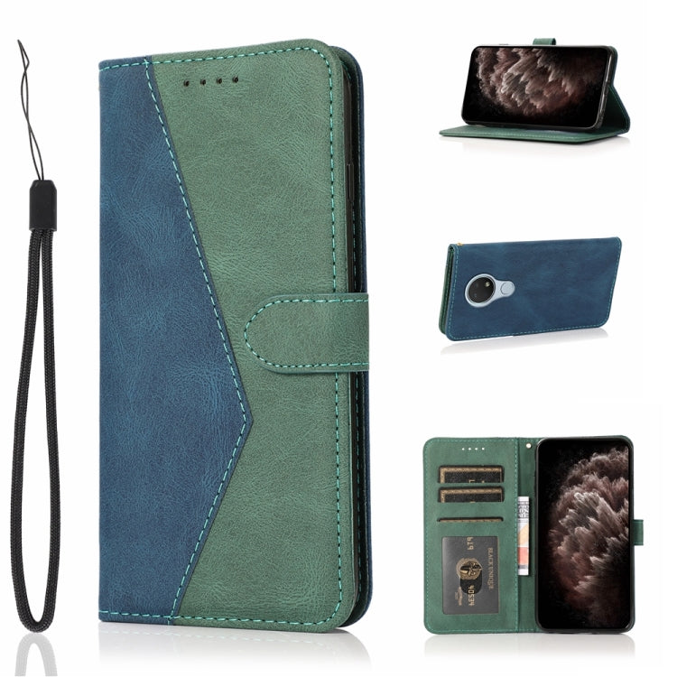 Custodia per telefono in pelle con cuciture a due colori, For Nokia 6.2 / 7.2, For Nokia G10 / G20 / 6.3, For Nokia X10 / X20