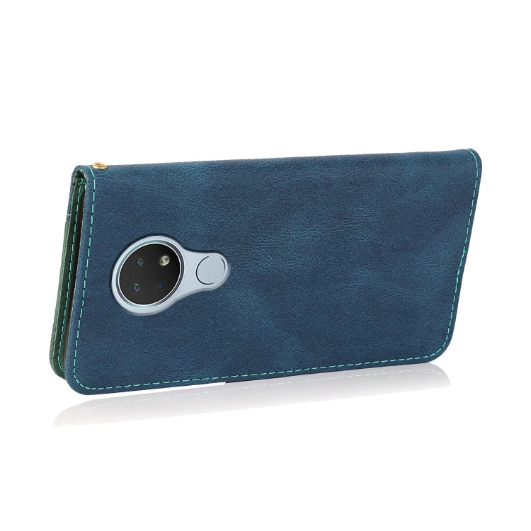 Custodia per telefono in pelle con cuciture a due colori, For Nokia 6.2 / 7.2, For Nokia G10 / G20 / 6.3, For Nokia X10 / X20