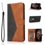 Custodia per telefono in pelle con cuciture a due colori, For Nokia 6.2 / 7.2, For Nokia G10 / G20 / 6.3, For Nokia X10 / X20