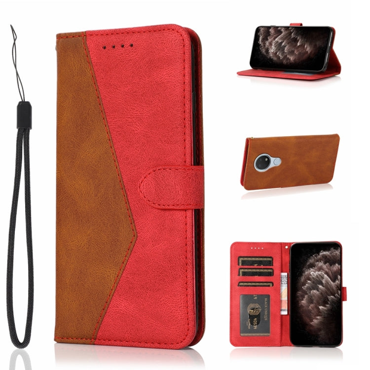 Custodia per telefono in pelle con cuciture a due colori, For Nokia 6.2 / 7.2, For Nokia G10 / G20 / 6.3, For Nokia X10 / X20