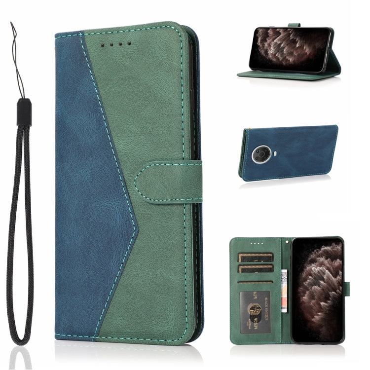Custodia per telefono in pelle con cuciture a due colori, For Nokia 6.2 / 7.2, For Nokia G10 / G20 / 6.3, For Nokia X10 / X20