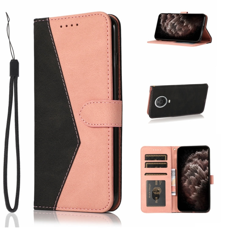 Custodia per telefono in pelle con cuciture a due colori, For Nokia 6.2 / 7.2, For Nokia G10 / G20 / 6.3, For Nokia X10 / X20