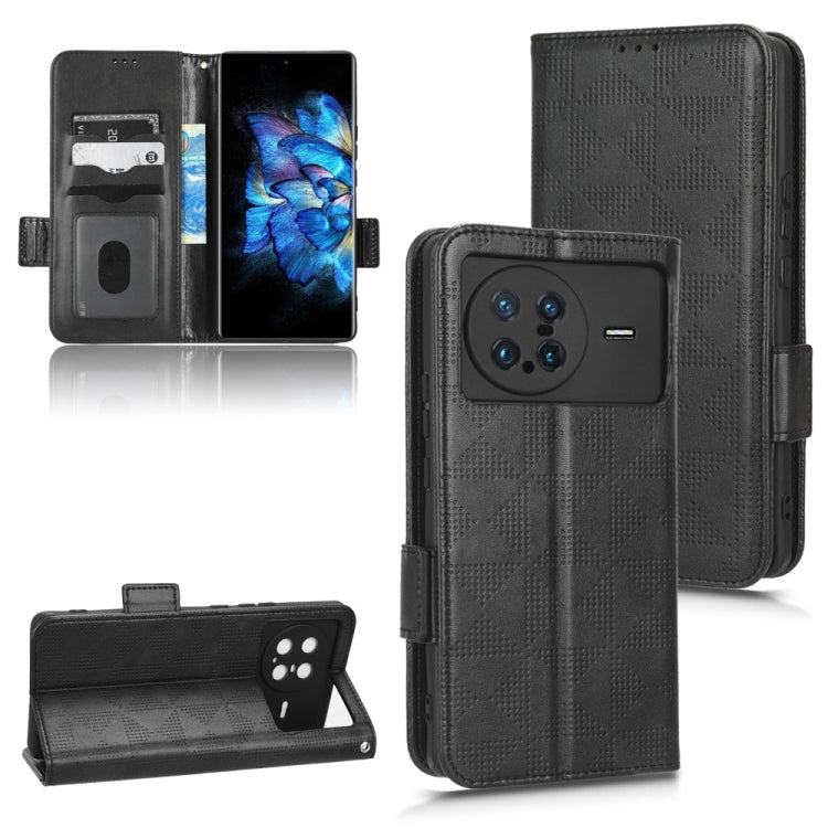 Custodia per telefono in pelle a triangolo simmetrico, For vivo X Note, For vivo Y01 / Y15s 2021, For vivo Y02 4G, For vivo Y35 4G