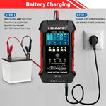 KONNWEI CR-10 2.4 pollici caricabatteria per auto strumento di riparazione impulso batteria, EU Plug, US Plug, UK Plug