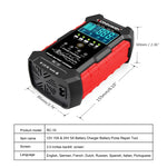 KONNWEI CR-10 2.4 pollici caricabatteria per auto strumento di riparazione impulso batteria, EU Plug, US Plug, UK Plug