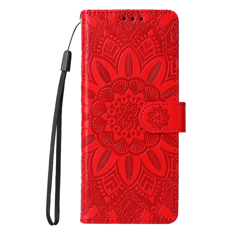 Custodia per telefono in pelle di girasole goffrata, For Samsung Galaxy Z Fold3 5G, For Samsung Galaxy Z Fold4 5G, For Samsung Galaxy Z Flip3 5G, For Samsung Galaxy Z Flip4 5G