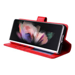Custodia per telefono in pelle di girasole goffrata, For Samsung Galaxy Z Fold3 5G, For Samsung Galaxy Z Fold4 5G, For Samsung Galaxy Z Flip3 5G, For Samsung Galaxy Z Flip4 5G