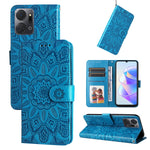 Custodia per telefono in pelle di girasole goffrata, For Samsung Galaxy A24 4G, For Honor X7a, For Honor X8a, For Honor X9a/X40 5G/Magic5 Lite