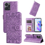 Custodia per telefono in pelle di girasole goffrata, For Samsung Galaxy A24 4G, For Honor X7a, For Honor X8a, For Honor X9a/X40 5G/Magic5 Lite
