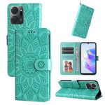 Custodia per telefono in pelle di girasole goffrata, For Samsung Galaxy A24 4G, For Honor X7a, For Honor X8a, For Honor X9a/X40 5G/Magic5 Lite