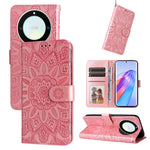 Custodia per telefono in pelle di girasole goffrata, For Samsung Galaxy A24 4G, For Honor X7a, For Honor X8a, For Honor X9a/X40 5G/Magic5 Lite