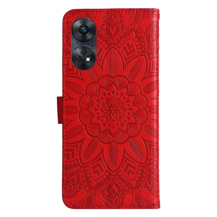 Custodia per telefono in pelle di girasole goffrata, For OPPO Reno8 T 4G, For vivo V25 5G/V25e 4G, For vivo Y02 4G, For Xiaomi Redmi K60/K60 Pro