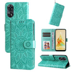 Custodia per telefono in pelle di girasole goffrata, For OPPO Reno8 T 4G, For vivo V25 5G/V25e 4G, For vivo Y02 4G, For Xiaomi Redmi K60/K60 Pro
