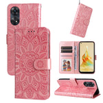 Custodia per telefono in pelle di girasole goffrata, For OPPO Reno8 T 4G, For vivo V25 5G/V25e 4G, For vivo Y02 4G, For Xiaomi Redmi K60/K60 Pro