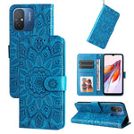 Custodia per telefono in pelle di girasole goffrata, For Xiaomi Redmi 11A 4G/12C