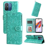 Custodia per telefono in pelle di girasole goffrata, For Xiaomi Redmi 11A 4G/12C