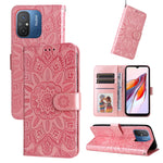 Custodia per telefono in pelle di girasole goffrata, For Xiaomi Redmi 11A 4G/12C