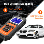 KONNWEI KW 480 Rilevatore di guasti per auto con schermo a colori da 2,8 pollici OBD2, For BMW