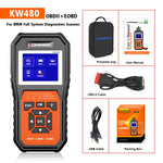 KONNWEI KW 480 Rilevatore di guasti per auto con schermo a colori da 2,8 pollici OBD2, For BMW
