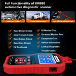 KONNWEI KW 890 Rilevatore di guasti OBD2 per auto 2 in 1 + Reset spia di manutenzione, KW890