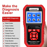 KONNWEI KW 890 Rilevatore di guasti OBD2 per auto 2 in 1 + Reset spia di manutenzione, KW890