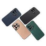 Custodia per telefono in PU con struttura in legno, For OnePlus 11, For OnePlus 11R/Ace 2, For Sony Xperia 1 V, For Samsung Galaxy A24 4G