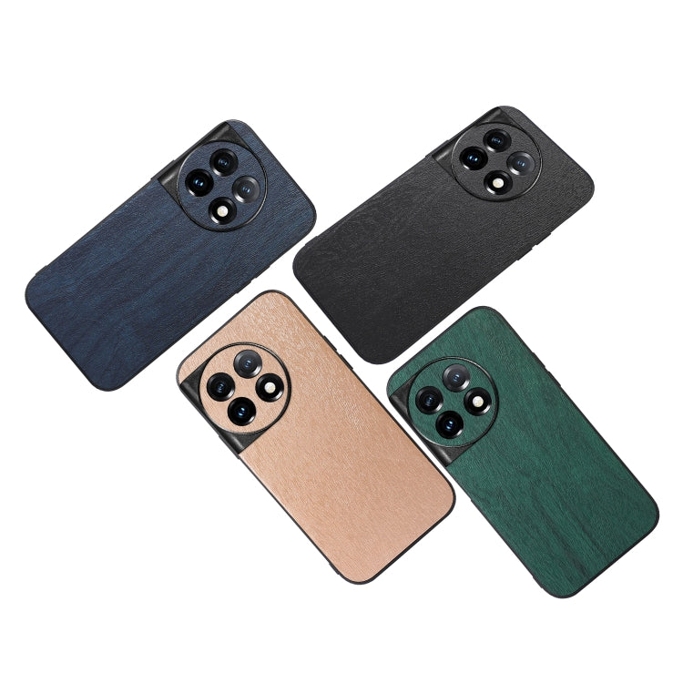 Custodia per telefono in PU con struttura in legno, For OnePlus 11, For OnePlus 11R/Ace 2, For Sony Xperia 1 V, For Samsung Galaxy A24 4G