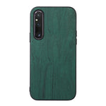 Custodia per telefono in PU con struttura in legno, For OnePlus 11, For OnePlus 11R/Ace 2, For Sony Xperia 1 V, For Samsung Galaxy A24 4G