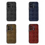 Custodia per telefono in PU scozzese intrecciata, For OnePlus 11, For OnePlus 11R/Ace 2, For Samsung Galaxy A24 4G