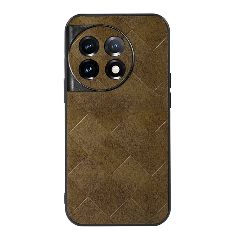 Custodia per telefono in PU scozzese intrecciata, For OnePlus 11, For OnePlus 11R/Ace 2, For Samsung Galaxy A24 4G