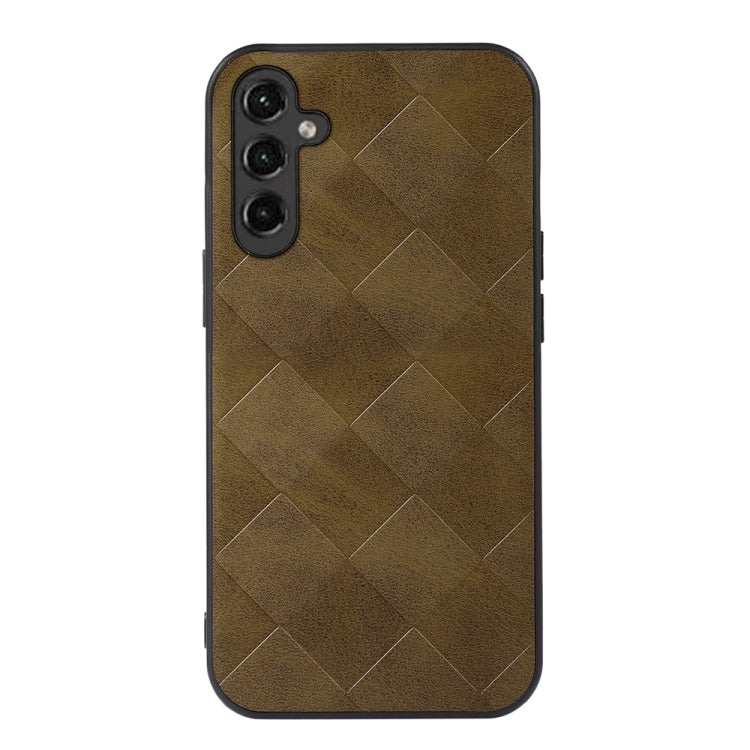 Custodia per telefono in PU scozzese intrecciata, For OnePlus 11, For OnePlus 11R/Ace 2, For Samsung Galaxy A24 4G
