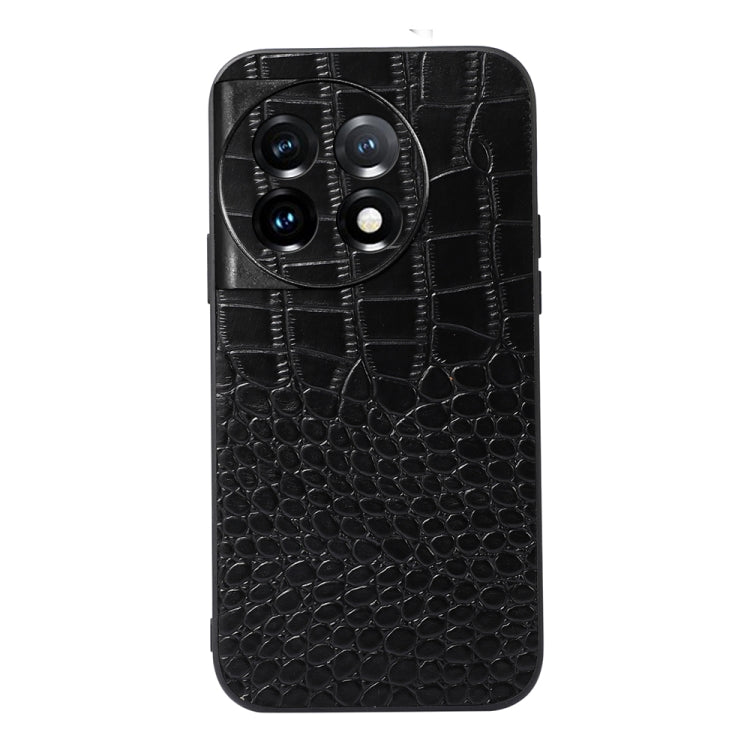Custodia per telefono in vera pelle con trama di coccodrillo, For OnePlus 11, For OnePlus 11R/Ace 2, For Sony Xperia 1 V, For Samsung Galaxy A24 4G