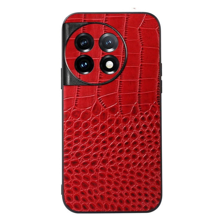 Custodia per telefono in vera pelle con trama di coccodrillo, For OnePlus 11, For OnePlus 11R/Ace 2, For Sony Xperia 1 V, For Samsung Galaxy A24 4G