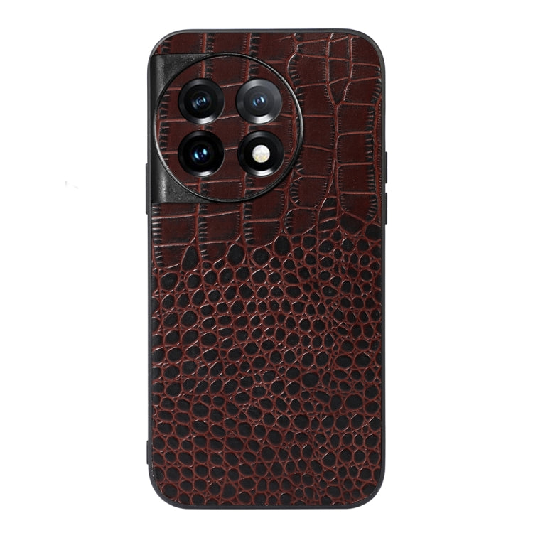 Custodia per telefono in vera pelle con trama di coccodrillo, For OnePlus 11, For OnePlus 11R/Ace 2, For Sony Xperia 1 V, For Samsung Galaxy A24 4G