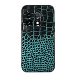 Custodia per telefono in vera pelle con trama di coccodrillo, For OnePlus 11, For OnePlus 11R/Ace 2, For Sony Xperia 1 V, For Samsung Galaxy A24 4G