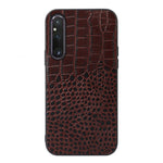 Custodia per telefono in vera pelle con trama di coccodrillo, For OnePlus 11, For OnePlus 11R/Ace 2, For Sony Xperia 1 V, For Samsung Galaxy A24 4G