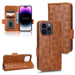 Custodia per telefono in pelle a triangolo simmetrico, For iPhone 14 Pro Max, For iPhone 14 Pro, For iPhone 14, For iPhone 14 Plus