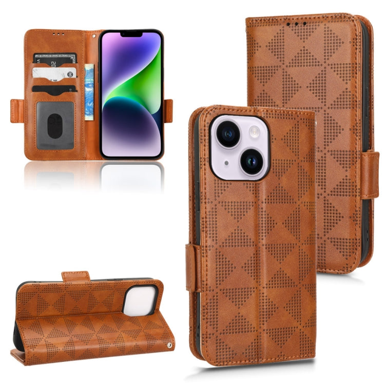 Custodia per telefono in pelle a triangolo simmetrico, For iPhone 14 Pro Max, For iPhone 14 Pro, For iPhone 14, For iPhone 14 Plus