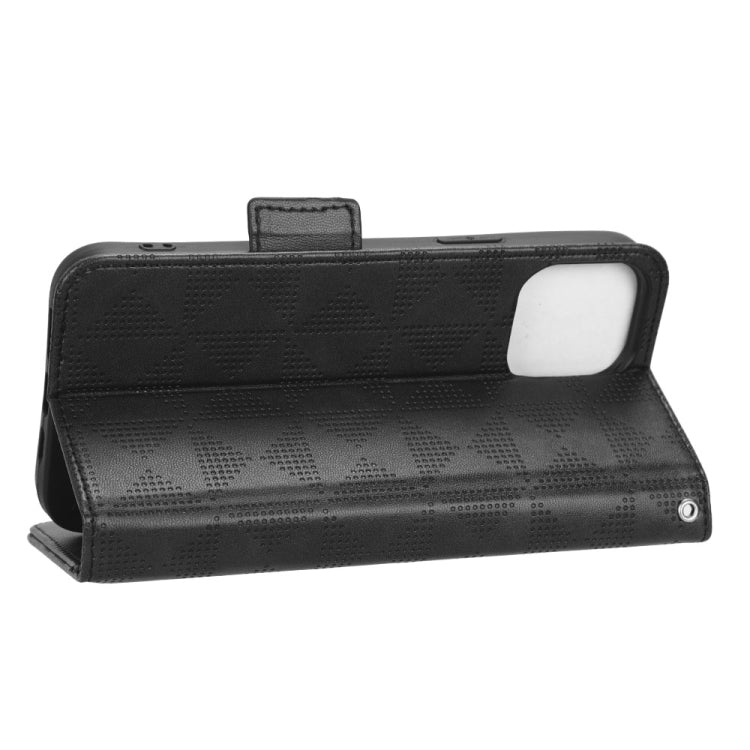 Custodia per telefono in pelle a triangolo simmetrico, For iPhone 12 Pro Max, For iPhone 12 / 12 Pro, For iPhone 12 mini, For iPhone 11 Pro Max