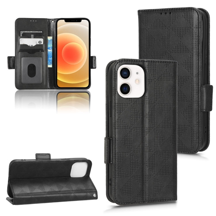 Custodia per telefono in pelle a triangolo simmetrico, For iPhone 12 Pro Max, For iPhone 12 / 12 Pro, For iPhone 12 mini, For iPhone 11 Pro Max