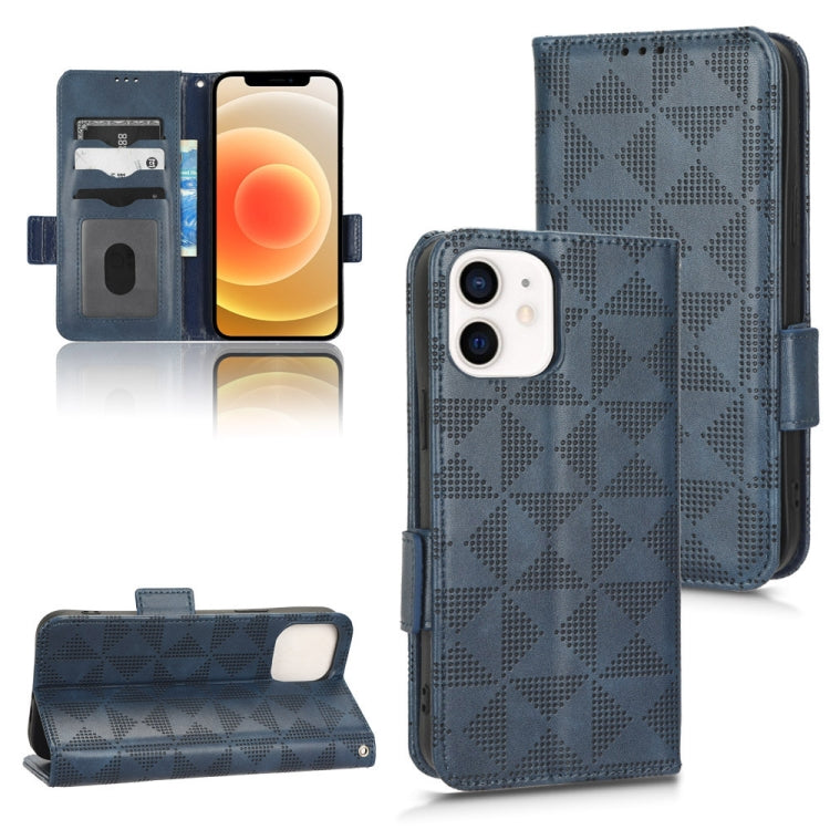 Custodia per telefono in pelle a triangolo simmetrico, For iPhone 12 Pro Max, For iPhone 12 / 12 Pro, For iPhone 12 mini, For iPhone 11 Pro Max